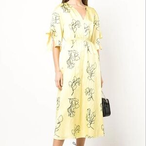 Jason wu floral satin dress